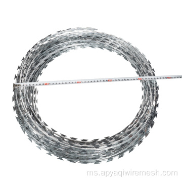 600mm gegelung BTO-22 Hot Dip Galvanized Razor Wire